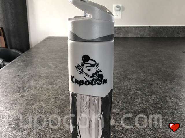 KupoCon Grey Water Bottle Flask